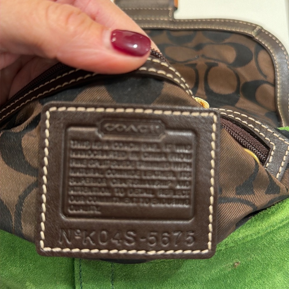 Coach Soho Green Suede Bag - Picture 4 of 9